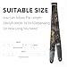 WELAIYOOUQ Guitar Strap, Stylish Adjustable Guitar Straps for Acoustic/Bass/Electric Guitar, Double Vegetable Tanned Cowhide on End, with Free Strap Button, 1 Pair Strap Locks and 4 Guitar Picks