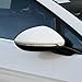 Left+Right Rearview Mirror Cover Side Mirror Caps for VW Golf GTI MK7 2015 2016 2017 2018 2019 2020 2021 White