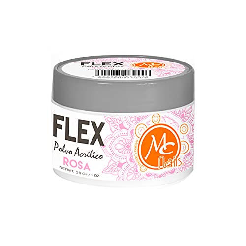 MC Nails Pink Acrylic Powder 1oz -Compatible with all monomer brands