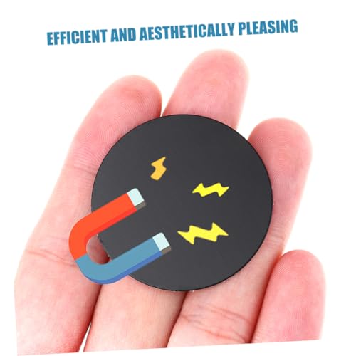 Evite caídas del móvil con la placa metálica adhesiva LABRIMP negra para imán de coche 3