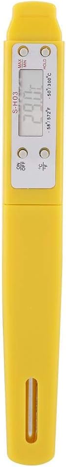 Review Food Thermometer, 1Pc Instant Reading Digital Food Thermometer Made of ABS+Stainless Steel for Kitchen Cooking, Milk, Water Temperature, BBQ, Cold Drink Measuring(Black, Yellow)(Yellow) Review Food Thermometer, 1Pc Instant Reading Digital Food Thermometer Made of ABS+Stainless Steel for Kitchen Cooking, Milk, Water Temperature, BBQ, Cold Drink Measuring(Black, Yellow)(Yellow)