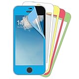  Muvit MUSCP0653 Pack 5 protectores de pantalla para iPhone 5C lacadas Películas