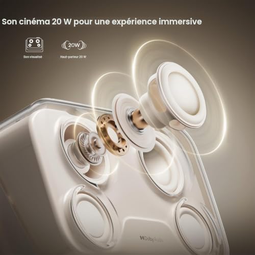 Aurzen Boom Mini Vidéoprojecteur avec Google TV&Netflix, Dolby Audio 20 W – vue 6