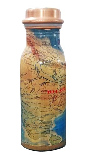 Botella de cobre de 500 ml para agua Ayurveda con cierre hermético 5