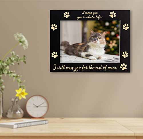 Xjf Remembrance Engraved Picture Frame, Cat And Dog Memorial Gifts, Sympathy Picture Frame For Pet Loss, Pet Memorial Gift For Loss Of Dog Cat #TOP1