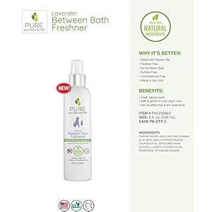 Pure and natural pet between bath freshener lavender 8 oz   cucciolini doodles