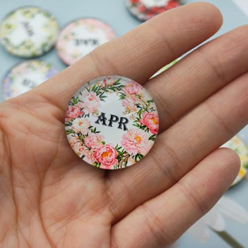 12 imanes redondos decorativos para refrigerador miniatura 4