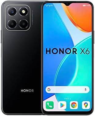 HONOR X6 Mobile Phone, 6.5 Inch Dual SIM Unlocked Smartphone, 50MP Triple Camera, 5000mAh, 4GB+64GB, Android 12๏ผ2 Year Warranty)