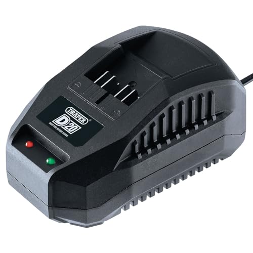 Chargeur de batterie Draper 97914 D20 Li-ion 20V Noir pour outillage de bricolage