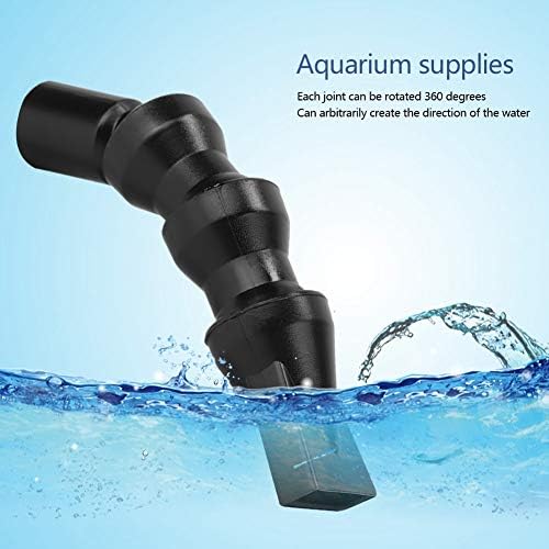 Miniatura 3 de TOPINCN Boquilla plana de pato para acuario, flexible con pico de pato giratorio de 360, salida de agua, salida de agua para acuario, boquilla de