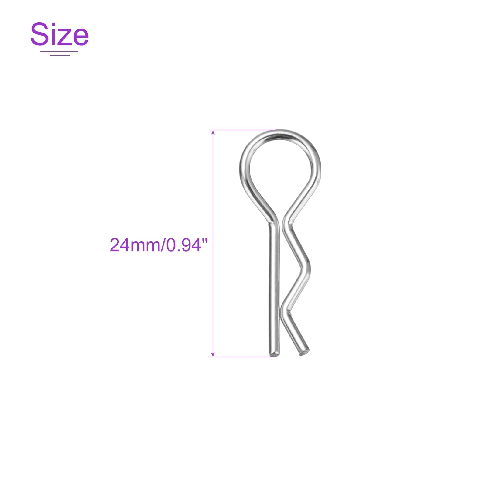 DMiotech 100Pcs Body Clips Bent - Image 4