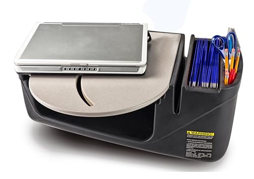 Image of AutoExec AE-RMCD-PI-GT Roadmaster Car Desk for Your Vehicle Workstation and Mobile Office, with 400 watt Power Inverter | Vehicle Workstation, Mobile Office, 400 Watt Power Inverter
