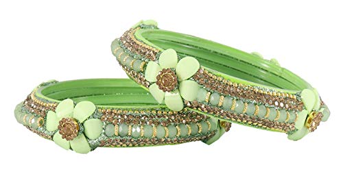 Image of NMII Viral Multi Colour Glass Bangles with Golden Ghungroo Charms & Stone Work For Women & Girls | Fancy Designer Glass Bangle | Traditional Chudi | Kanch Ki Churi | Stylish Ghungroo Bangle For Women