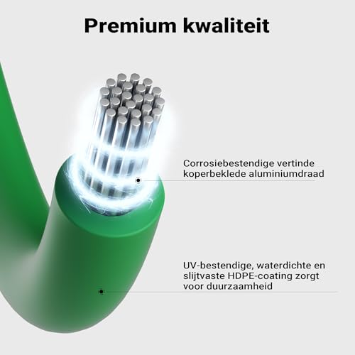 Wiltec begrenzingsdraad voor robotmaaiers 250 meter, draad 2,7 mm voor afbakenen gazon, TCCA-draad voor gazonmaaiers, afgrenskabel voor maaiers - Afbeelding 5