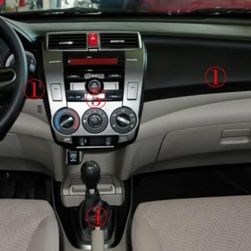 Rénover Console Honda City 2009-2014 via Sticker Carbone 3D - 6