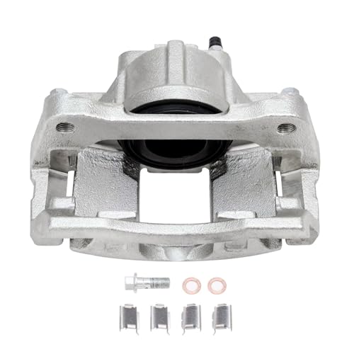 Image of Detroit Axle - 2pc Front Brake Calipers for 07-18 Jeep Wrangler Wrangler JK | 2008-2012 Liberty 2007-2011 Dodge Nitro, Disc Brakes Calipers w /Brackets Replacement