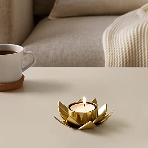 Amazon.com: IKEA Decorative Gold Coloured Lotus Tea Light Holder