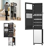 Éclairage LED pour une lumière d'ambiance : équipé de six points lumineux LED, l'armoire crée une lumière claire et agréable, idéale pour le maquillage ou le choix de bijoux par tous les temps.