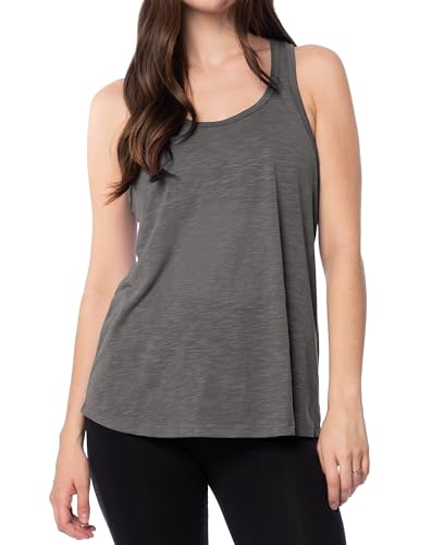 Image of Sexy Basics Women's Everyday Flowy Burnout Slub Racer Back Tanks | Active Workout Tops | Multi Packs & Colors