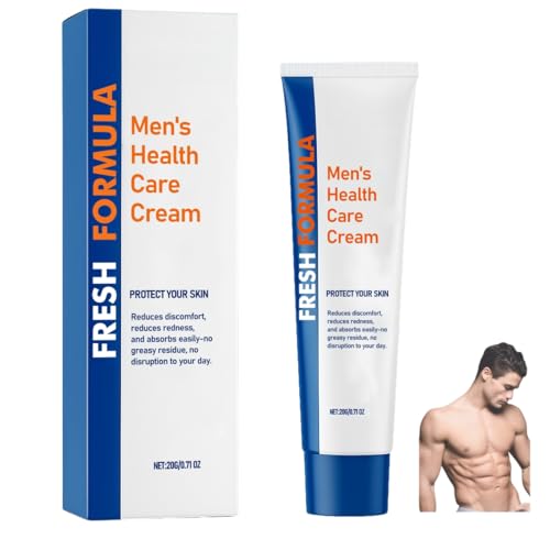 IDNNSRFSK Crema de Alivio para Hombres, Crema Calmante para la Piel Íntima - Rápida Absorción, No Grasa, Reduce la Humedad y el Mal Olor - Uso Diario y Frescura Post-Entrenamiento para Hombres