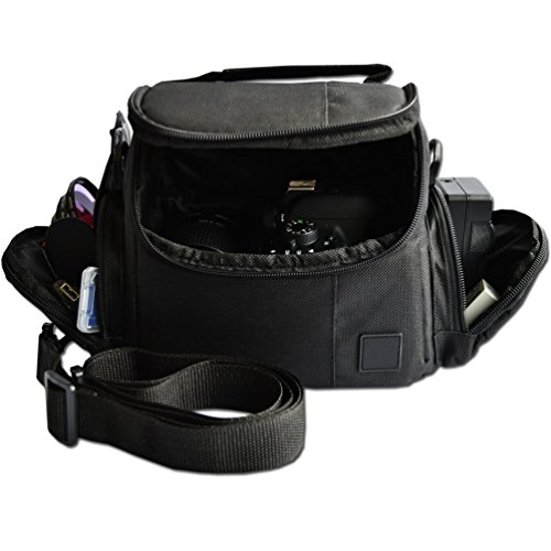 Well Padded Fitted Compact Medium DSLR Camera Case Bag w/ Zippered Pockets and Accessory Compartments for Canon EOS Rebel T8i T7 T7i T6i T6S T5i T5 T4i T3i SL1 EOS 90D 80D 0D 60D 7D 6D 5D 750D 700D - Thumbnail 4