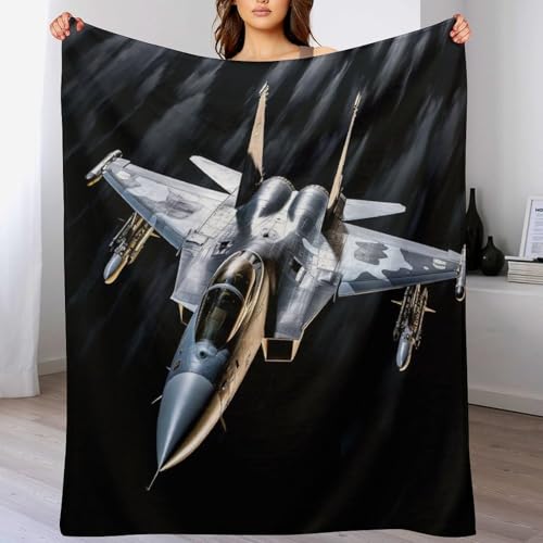 Couverture lavable à la machine facile à manipuler plaid avion - 2
