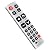 A-TV2 Universal TV Remote Control Applicable for TCL Vizio Polaroid Toshiba Philips Sharp Sony Dynex Element Hisense Emerson Samsung Sanyo Funai Hitachi Insignia JVC LG Magnavox RCA Westinghouse TV