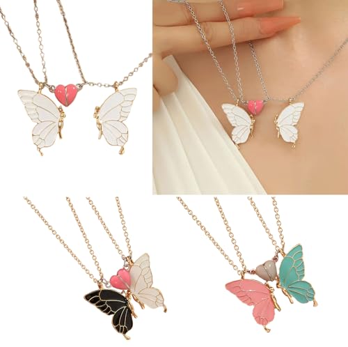 Collier assortis papillon cadeau idéal d'amitié avec fermoir sécurisé - 5
