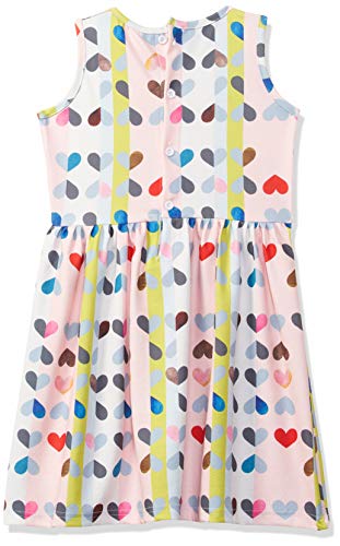 Image of Gubbarey Girls Knee-Length Casual Dress (Drg2019 Peach 2 Years-3 Years)