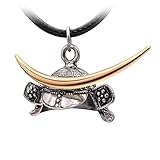 Wchama Samurai Japanese Shogun Helmet Necklace Date Masamune,Sanada Yukimura,Tokugawa Ieyasu Armor Good Luck Charm Necklaces (Date Masamune)