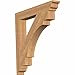 Ekena Millwork BKT04X28X28MRC01SWR Merced Traditional Smooth Bracket, 3.5" Width x 28" Depth x 28" Height, Western Red Cedar