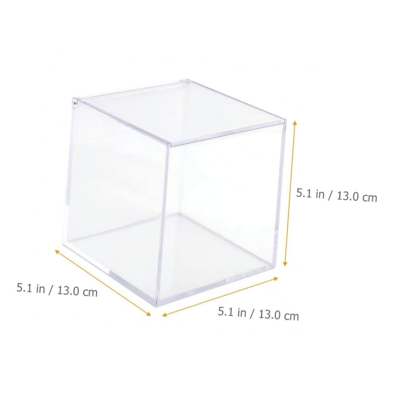 Caja de Acrílico Transparente para Cápsulas de Café Tapa | Formato Cuadrado de Sobremesa, Diseño Portátil y Estable, Apta para Joyas y Bolsitas de Té