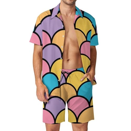 Chemise Hawaïenne Homme Queue de Sirène pour vos Soirées Plage et Vacances d'Été Taille S