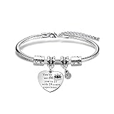 CAROMAY 50th Birthday Bracelets Birthstone Snake Chain Bangle Charm Women Jewerly Friends Family Aun