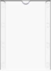 Dello 0534.H.0012 - Quadro de aviso, A4, polipropileno, Cor cristal