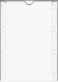 Dello 0534.H.0012 - Quadro de aviso, A4, polipropileno, Cor cristal