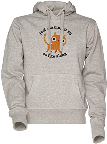 Men's women's hoodie sweatshirt grey au design minimaliste et finitions soignées