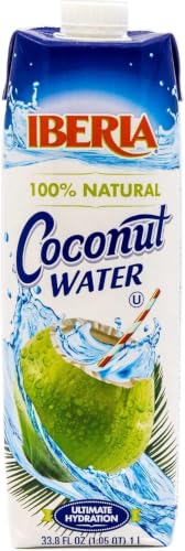 Image of Iberia Coconut Water, 33.8 fl oz | 100% Natural | No Additional Ingredients | Pack of 6