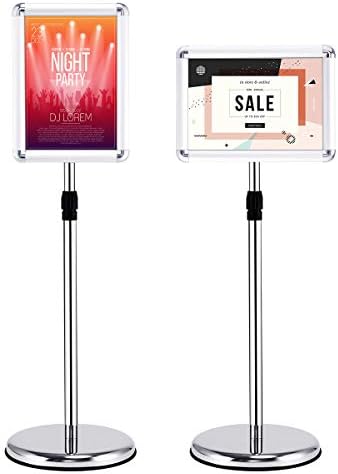 Espositore Da Pavimento Con Cornice A Scatto In Alluminio A4 | DURABLE - Foto 6