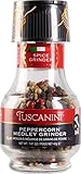 Tuscanini Premium Peppercorn Medley Spice Grinder, 1.41oz | Freshly Ground Pepper | Product of Italy