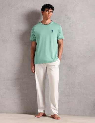 Image of U.S. Polo ASSN. Mens OEE08 Crew Neck Comfort Fit Lounge T-Shirt