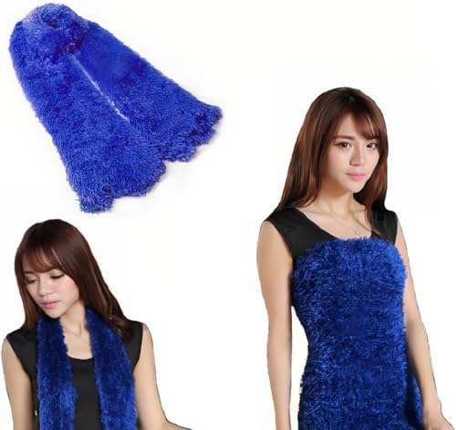 ZBH1985 Bufanda mágica cambiada mágica para mujer, bufanda de lana cálida para otoño e invierno, Azul, 175cm*20cm