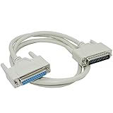 Utiliza esta conexión directa de cable para conectar dos ordenadores con puertos paralelos hembra DB25 para compartir información de correo electrónico y archivos y dispositivos como impresoras y unidades Zip.