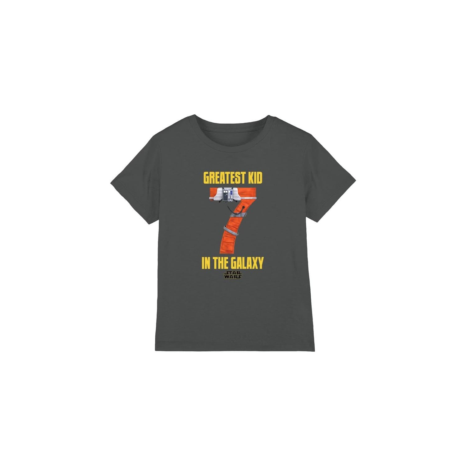 Star Wars Greatest Kid Xwing Pilot Unisex Kids T Shirt, Charcoal, 5-6 Years