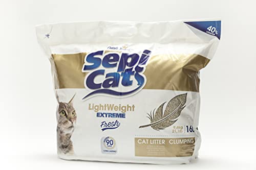 Arena para gatos de alta calidad, ligera y fresca, 16 l