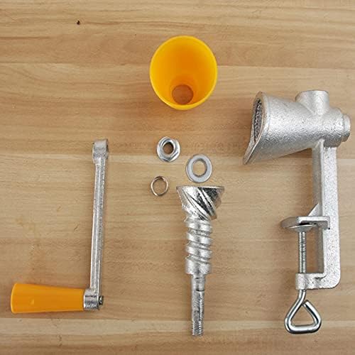 Cast Iron Hand Grinder Manual Seed Mill Spice Grinder Small Grain Mill with Plastic Hopper