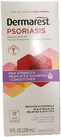Dermarest Medicated Shampoo Plus Conditioner for Psoriasis, 8 fl oz (5 Pack)