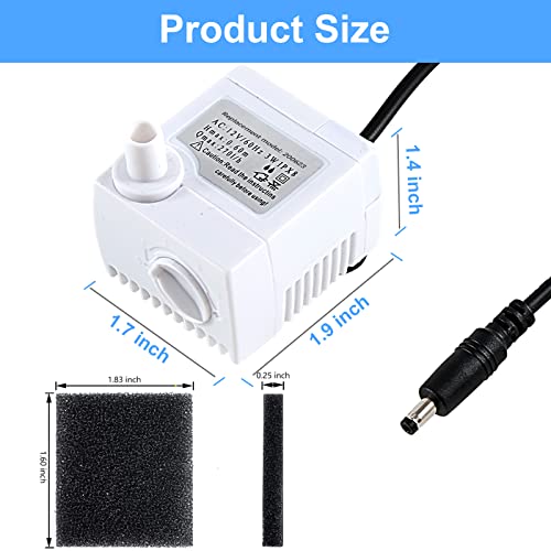 Image of 200623 Aero-Garden Pump with 10 Filters | Ultra Quiet Hydroponics Growing System Pump Fit for Harvest Elite, Bounty, Farm, Extra, Ultra