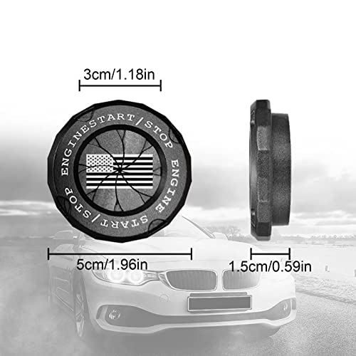 Tampa do partida do carro,Tampa do ignição do carro rotativo - Capa universal para decoração anti-ri