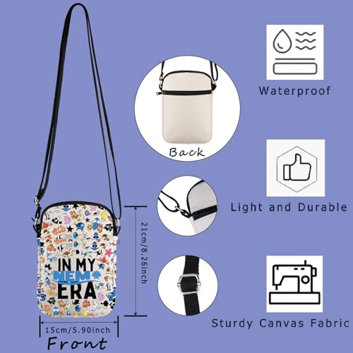 Sea Movie Inspired Gift Clownfish Lover Gift Cartoon Animal Ocean Fish Crossbody Bag2